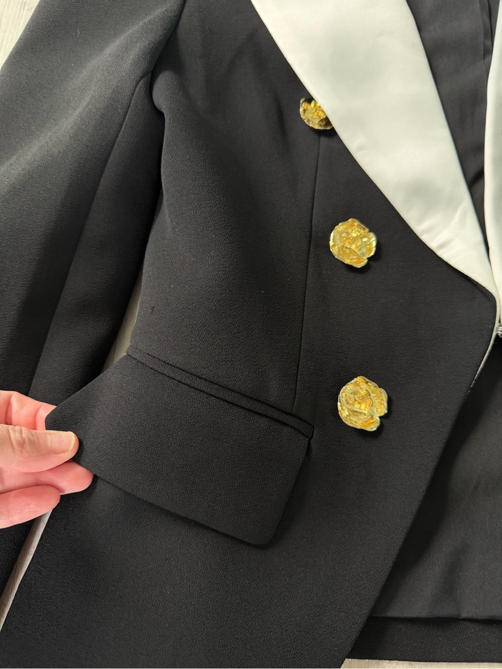 Sierra Darien Black Double Breasted Blazer Small - Picture 7 of 11
